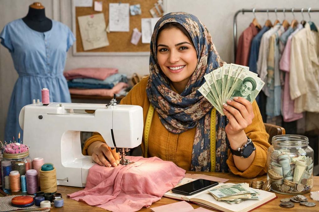 چطور از خیاطی خانگی به درآمد ثابت برسیم؟