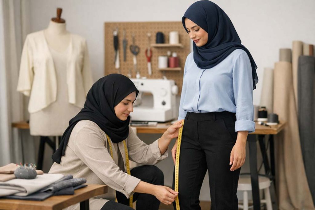 اندازه گیری سایز شلوار